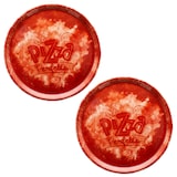 thumbnail of 2x Perfetto Pizzateller Rot Ø 31,5 cm 2 Personen Porzellan Pizza Servier-Platte