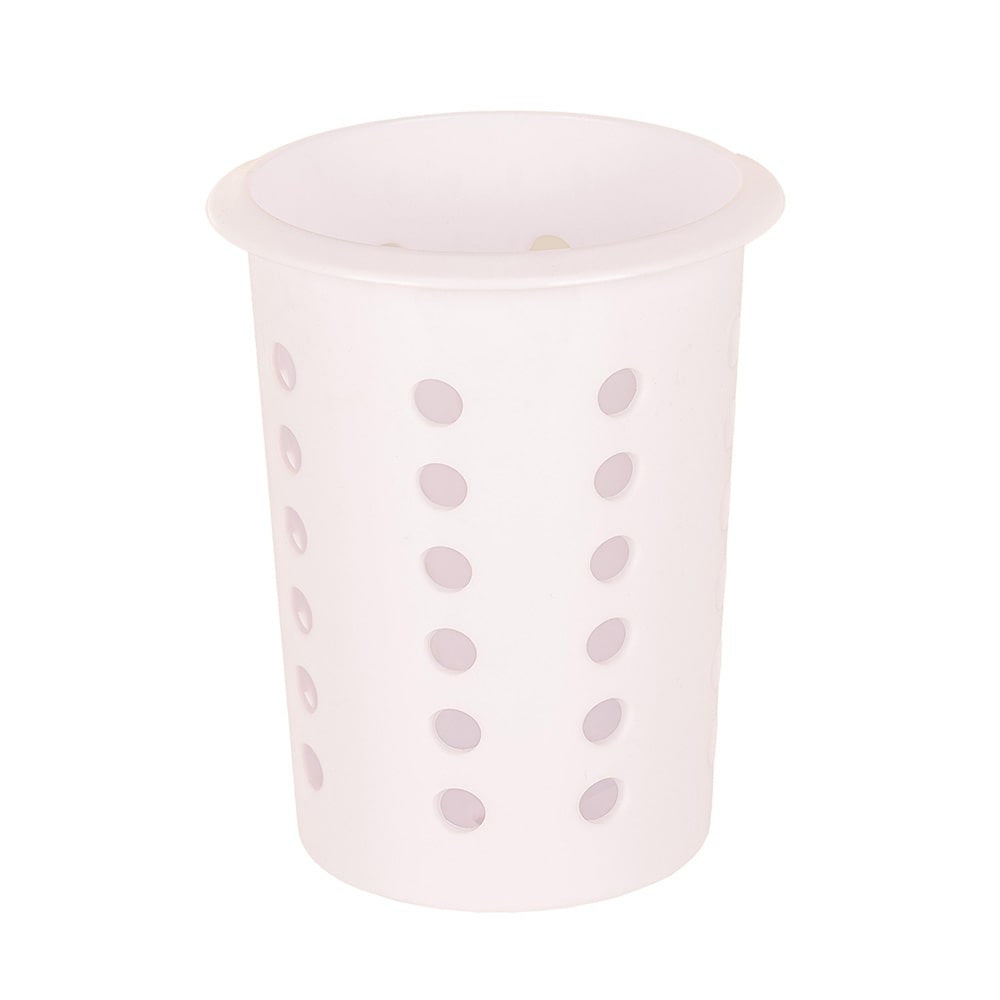 Romux® Cesto para Talheres Redondo Branco | Organizador para Lava-louças Profissional