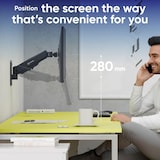 thumbnail of ONKRON Soporte Pared para TV y Monitor de 13 a 34 pulgadas, hasta 8 kg, VESA 75x75 y 100x100, Inclinado y Giratorio, G120-B Negro
