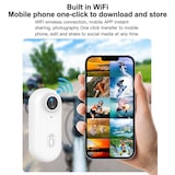 thumbnail of Caméra Sport Mini 1080P WiFi Ultra Grand Angle Pour Aventures Extrêmes Noir YONIS