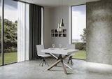 thumbnail of Ausziehbarer Tisch 90x140/244 cm Volantis Premium Weiß Esche Gestell 4/C