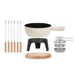 thumbnail of La Fonderie 1890 6-Personen Mont Blanc Fondue-Set aus Gusseisen, Käse- und Schokoladenfondue, 6 Gabeln Kapazität 1.8L