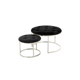 thumbnail of Hocker Dido 100 2er-Set Schwarz / Silber