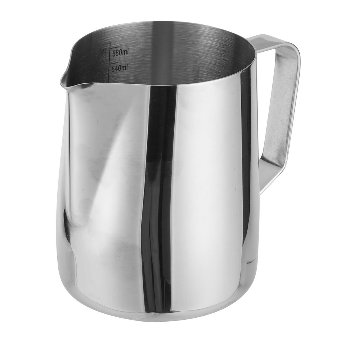 METRO Professional Pichet à lait Latte Art avec trait de remplissage, acier inoxydable, Ø 9 cm, 600 ml