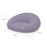 thumbnail of Pouf XXL Flottant pour Piscine 140x120x60 cm Gris galet