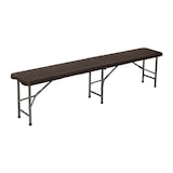 thumbnail of Opvouwbare Catering Effect Bank 180x28x43cm Bruin 7house