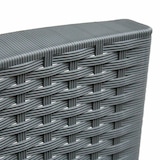 thumbnail of SVITA Polyrattan bistroset balkonset klapmeubel stoel tafel tuinmeubel grijs