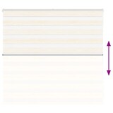 thumbnail of vidaXL Doppelrollo Marmorbeige 155x100cm Stoffbreite 150,9 cm Polyester