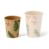 thumbnail of greenbox - Pappbecher Winter "Zweige" 200 ml / 8 oz, Ø 80 mm, ungebleicht, 1000 St.