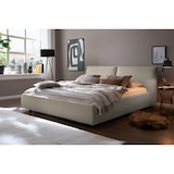 thumbnail of KAWOLA Bett HENRY Polsterbett Cord steingrau 180x200cm