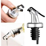 thumbnail of Ausgießer für Flaschen Silber Matt mit Verschlusskappe aus Kunststoff in 3er Set