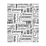 thumbnail of MONOUSO - Papel Anti-Gordura “Paraules” 20x24,5 cm (1.000 Uds)