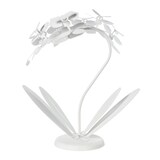 thumbnail of Kleine Orchidea tafellamp 38x20x57 cm in lasergesneden ijzer Modern bloemmotief E14-aansluiting Made in Italy Wit