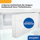 thumbnail of Exquisit Kühlschrank, 107 Liter, 2-in-1, LED-Beleuchtung, kompakt, leise, KS516-4-E-051C weiss