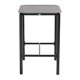 thumbnail of Mesa alta de terraza con 2 sillas de aluminio negro