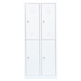 thumbnail of 4er Spind Garderobenschrank Kleiderspind Spindschrank 180x80x50cm weiß 523227