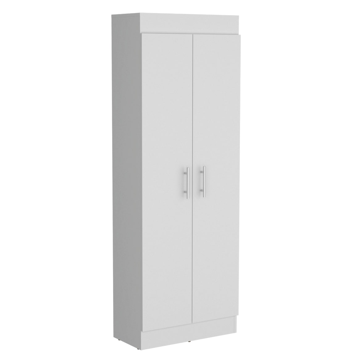 Alacena Nepal en melamina con 2 puertas y 5 estantes , blanco , 169.9 cm  X 60 cm  X 30.3 cm