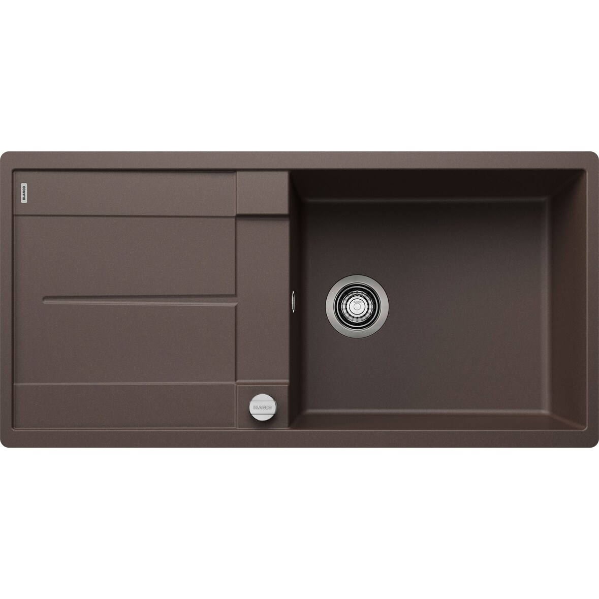 BLANCO METRA XL 6 S-F flächenbündige Spüle SILGRANIT Cafe reversibel Excenter