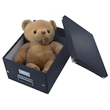 thumbnail of LEITZ WOW Click & Store Scatola Archivio con coperchio Large, F.to Cubo, per la Casa e l'Ufficio, nero, 61080095