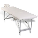 thumbnail of Helloshop26 - Klappbare Massageliege mit 4 Zonen und cremeweißem Edelstahlrahmen 02_0001877
