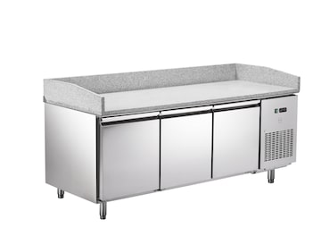 METRO Professional Banco pizza refrigerato GPT3100, 201.8 x 80 x 100 cm, 362 L, argento