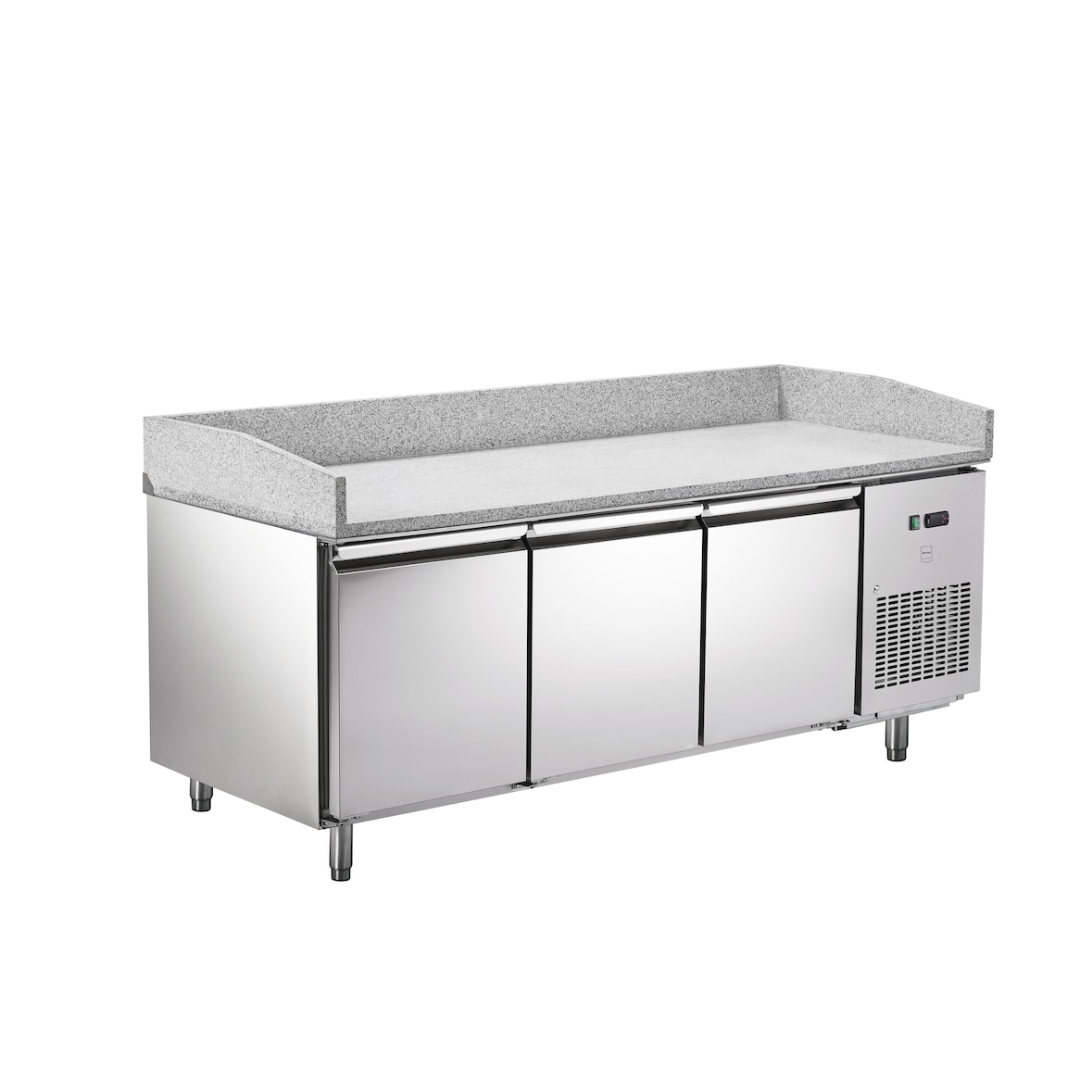 METRO PROFESSIONAL Table à pizza GPT3100, 201,8 x 80 x 100 cm, 362 L, argenté