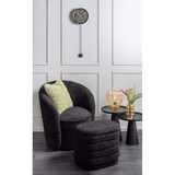 thumbnail of Horloge en polyrésine imitation marbre Pendule Noir Karlsson