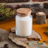 thumbnail of Pote de Vidro com Tampa de Madeira - 890 ml