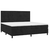 thumbnail of vidaXL Boxspringbett mit Matratze & LED Schwarz 200x200 cm Samt