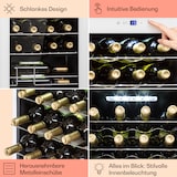 thumbnail of Klarstein Shiraz 20 Uno Weinkühlschrank 53l 20Fl Touch-Bedienfeld 5-18°C Weißes Glas