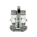 thumbnail of METRO Professional Set di saliera e pepiera , acciaio inox / vetro, 9 x 8.6 x 11.6 cm, 42 ml, con porta stuzzicadenti