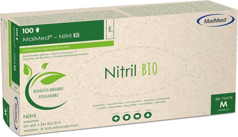 Einweghandschuhe MaiMed Nitril BIO | 1000 Nitrilhandschuhe | grün | Gr. XL