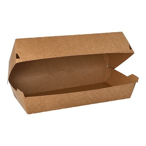 Papstar Boite à sandwich en carton fibres vierges 7,5 cm x 10,7 cm x 22 cm x 175