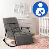 thumbnail of Chaise à bascule Cathy Gris foncé/Tissu