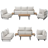 thumbnail of SVITA MALIBU Tuinlounge Set Modulaire Outdoor Lounge 25cm Dikke Kussens Grijs