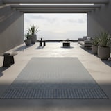 thumbnail of Teppich Balkon Vintage Pflegeleicht Waschbar Strapazierfähig Terrasse Küche Grau 120x170 cm OEKO-TEX Gekettelt – COMO von Kadima Design