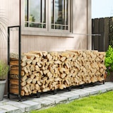 thumbnail of Outsunny Legnaia 0.8m³ in Metallo con Telo Impermeabile 235x31x116 cm