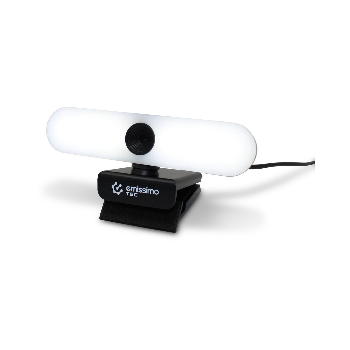 emissimo Tec LightMe 4K Webcam Licht und Mikrofon eingebaut, 3in1 Advanced Autofokus 3840x2160px  1 Stück