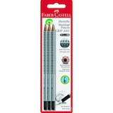 thumbnail of Bleistifte Grip 2001 mit Radiergummi Härtegrad HB 3 Stück auf Blisterkarte Packung mit 10 Stück