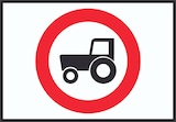 thumbnail of Durchfahrt verboten Trecker Symbol Schild A0 (841x1189mm)