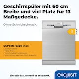 thumbnail of Exquisit Geschirrspüler GSP9614-030B inox | Spülmaschine 60 cm | Aquastop | Maßgedecke: 14 | Auto Türöffner | Restlaufzeiten Anzeige