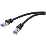 thumbnail of Renkforce RF-6830458 RJ45 Netzwerkkabel, Patchkabel CAT 6a S/FTP 0.50 m Schwarz 1 St.