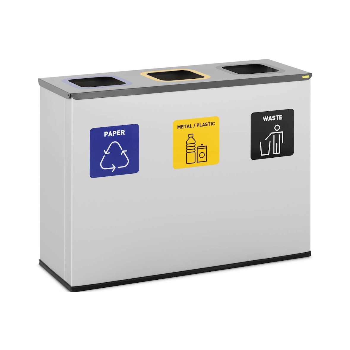 ulsonix Abfalleimer - 180 L - 3 Fächer