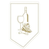 thumbnail of Mank Weinmanschette aus Tissue in Gold, 100x65mm, 150 Stück - Einweg