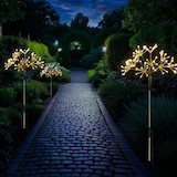 thumbnail of LED Gartenstecker Feuerwerk Firework Fernb. Leuchtstäbe 3er Set schwarz
