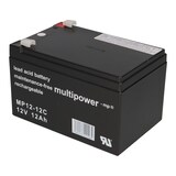 thumbnail of Multipower Blei-Akku MP12-12C Pb 12V/12Ah Zyklenfest Faston 6,3mm
