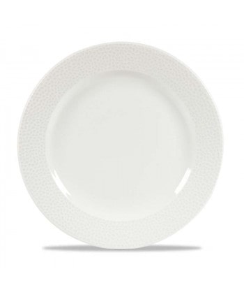 Isla white plato llano 27,6 cms. Churchill - Pack 12 unidades