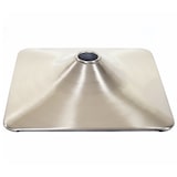 thumbnail of Set di 2 piastre per piedi Piede per sgabello da bar Sgabello da bar Sedia girevole Sedia da pranzo, rettangolare Metallo spazzolato Ø 37,5 cm