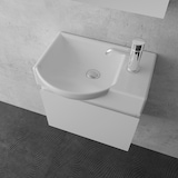 thumbnail of Alpenberger Waschbecken mit Unterschrank | Badmöbel Set Vormontierter Waschbeckenunterschrank | Soft-Close Badunterschrank Gäste-WC Waschtisch Bad