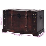 thumbnail of vidaXL Vintage Schatztruhe Holz 66 x 38 x 40 cm